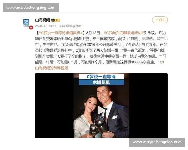 C 罗 9 年爱情长跑终成正果!百万钻戒求婚乔治娜,5 孩家庭再添幸福里程碑 C 罗 9 年爱情长跑终成正果!百万钻戒求婚乔治娜,5 孩家庭再添幸福里程碑