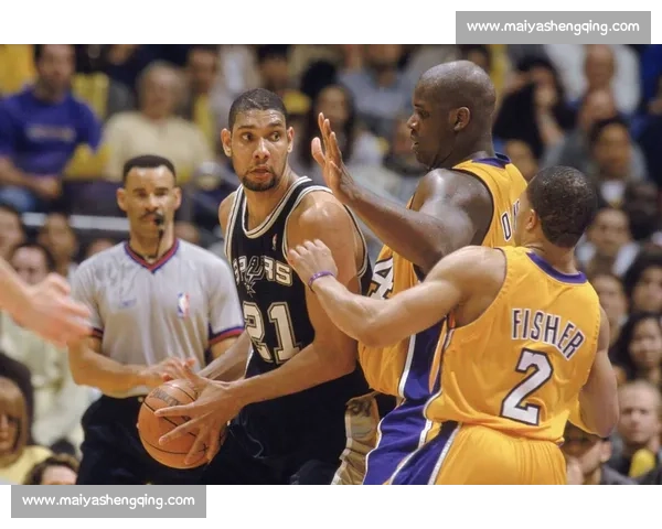 邓肯与奥尼尔巅峰对决内线王朝之争的时代回响篮球史上的力量与智慧较量